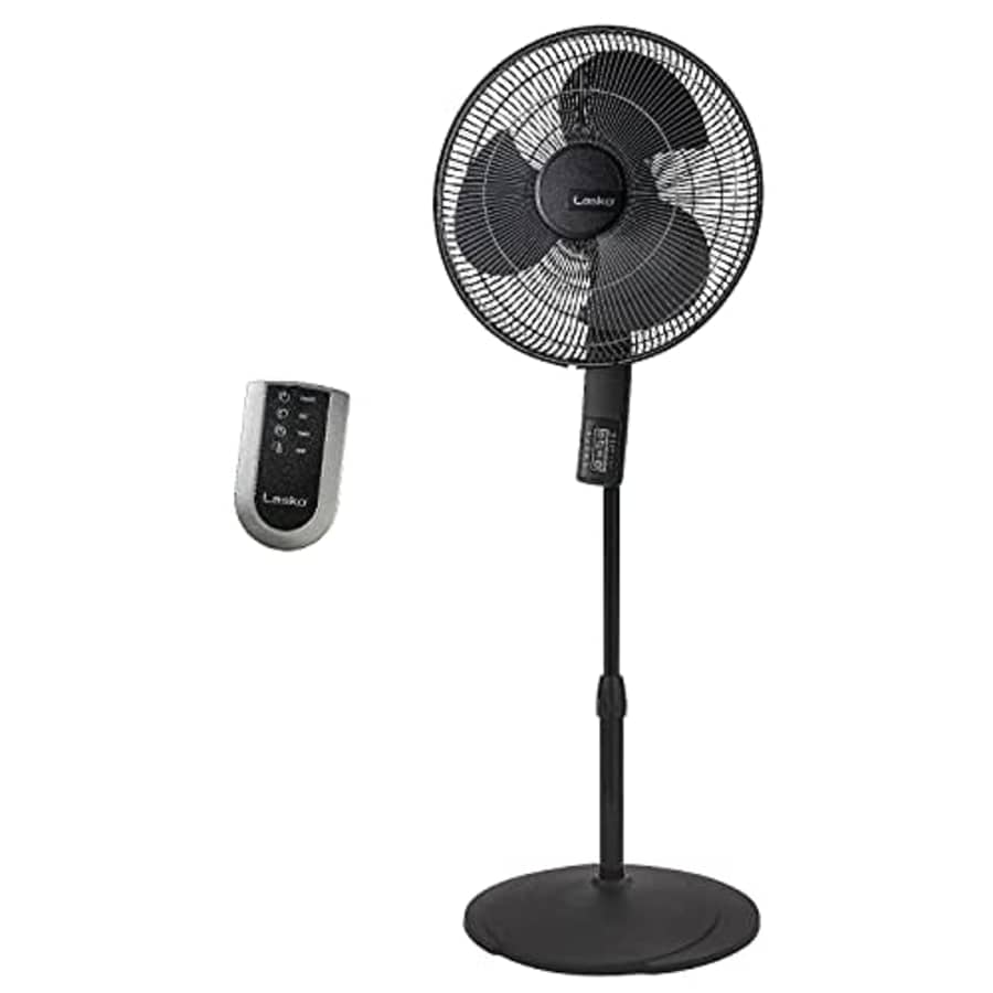 Lasko S16612 Oscillating 16 Adjustable Pedestal Stand Fan with Timer, Thermostat and Remote for for $121