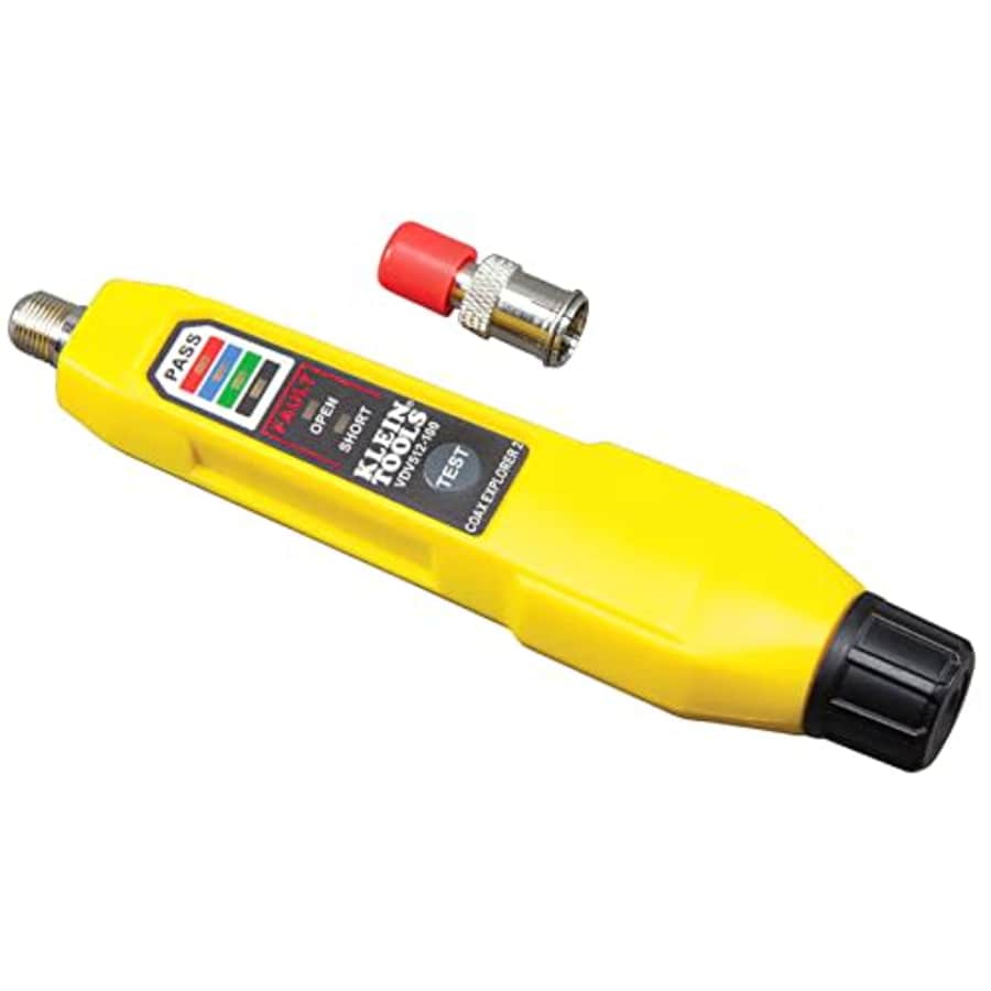 Klein Tools VDV512-100 Cable Tester, Coax Explorer 2 VDV Tester, Push Button Operation For Wire for $20