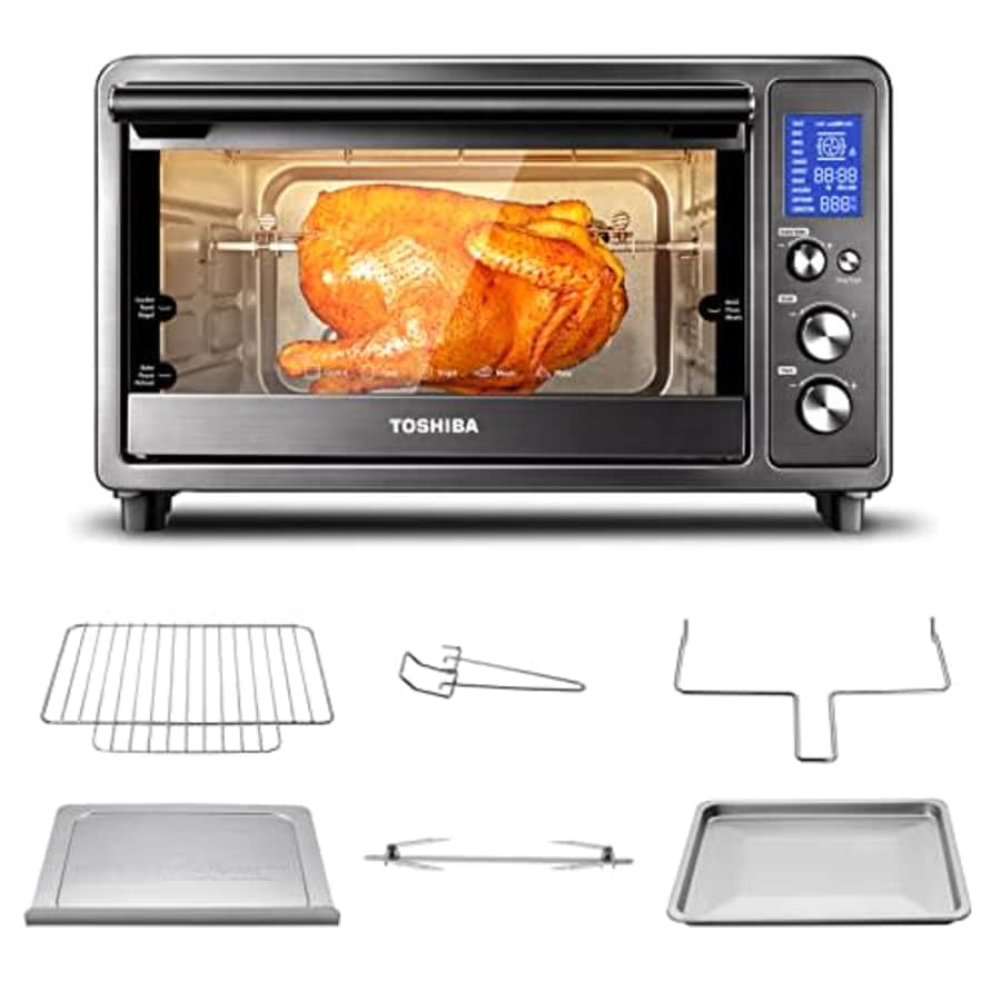 Toshiba Speedy Convection Toaster Oven Countertop with Double Infrared Heating, 10-in-1 with Toast, for $146