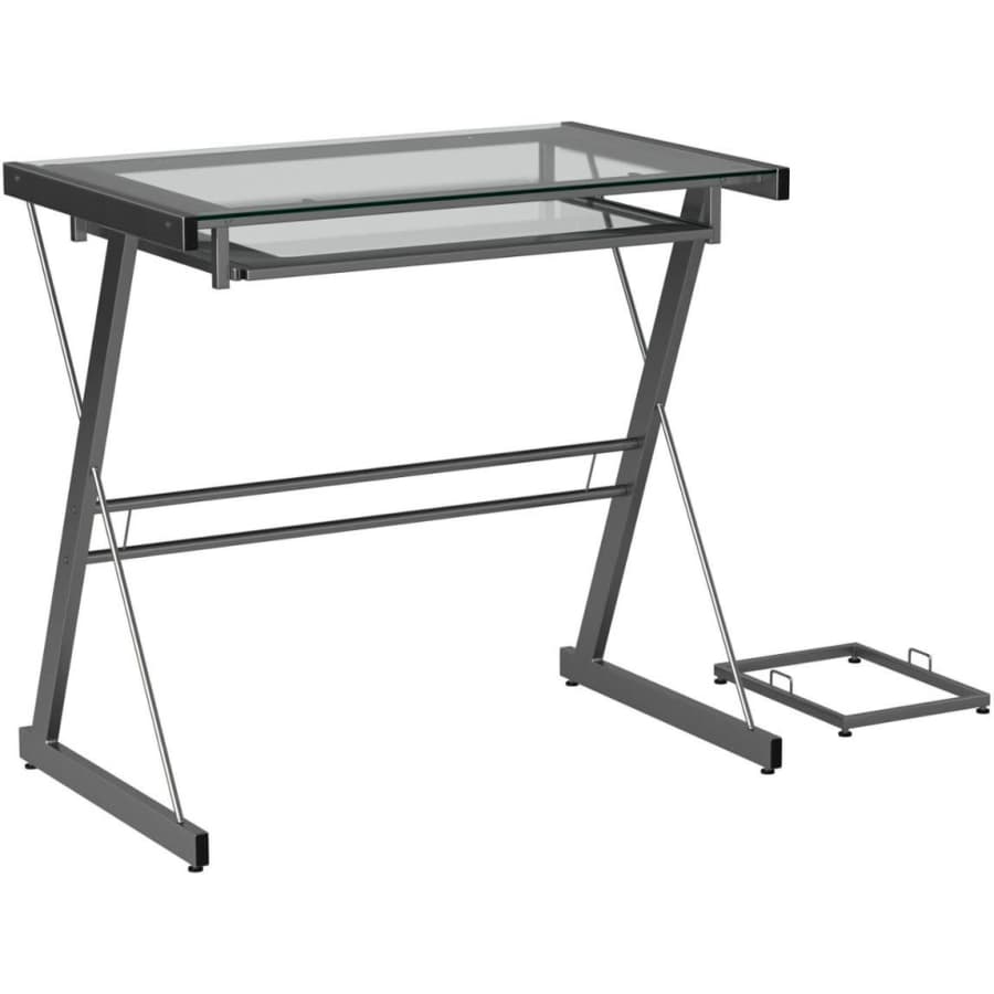 Walker Edison 31" Glass Computer Desk for $35