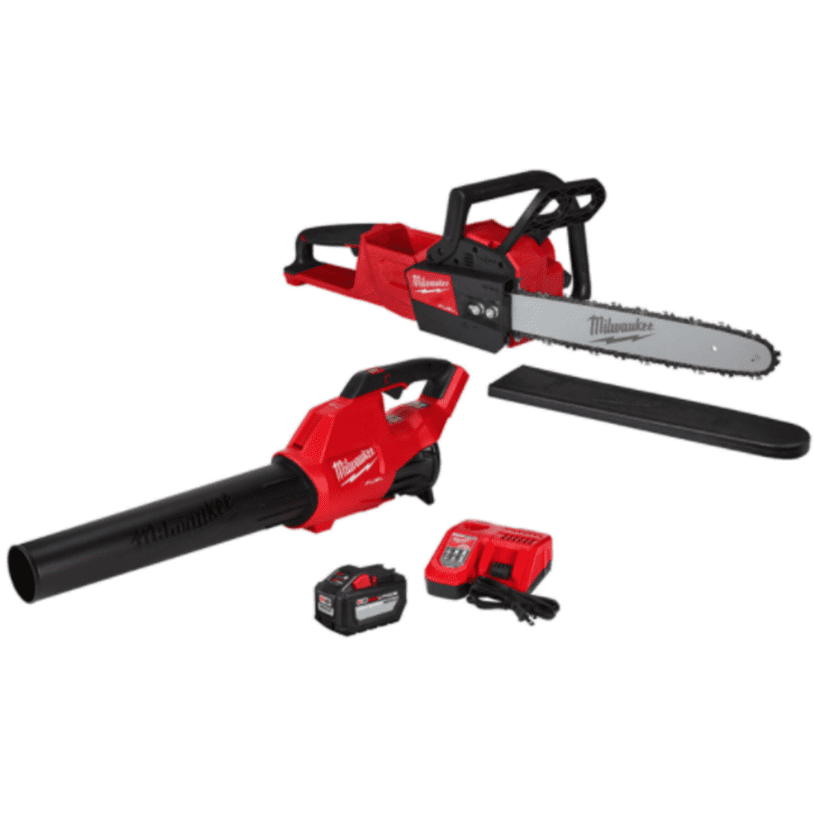 Milwaukee Tool 18V M18 16" Cordless Chainsaw and Blower Tool Kit for $449