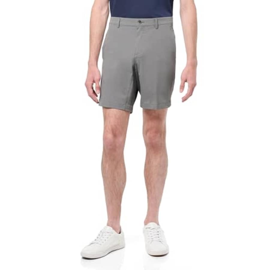 Perry Ellis Men's Solid Tech Shorts with Four Pockets, Regular Fit, Stretch Fabric, for $24