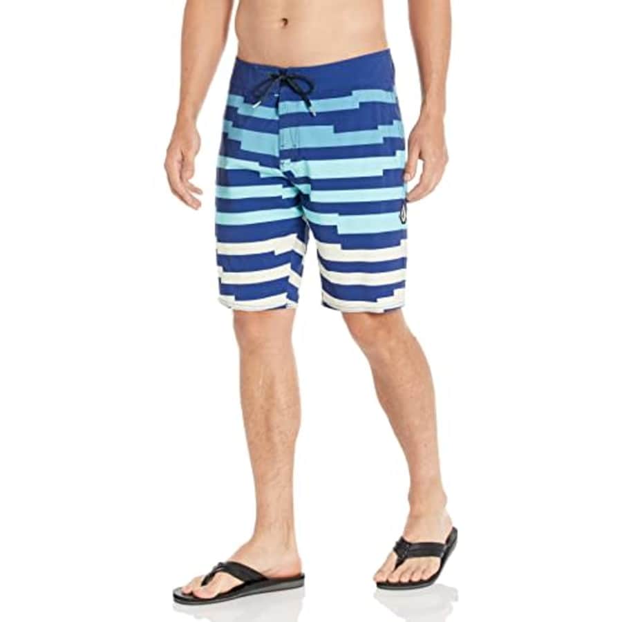 Volcom Men's Standard Liberators 19" Boardshort, Halved Maliblue, 28 for $55