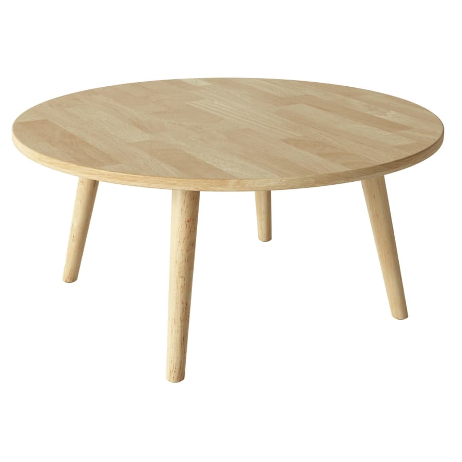 Handy Living Ballast 36" Round Solid Hardwood Coffee Table for $110
