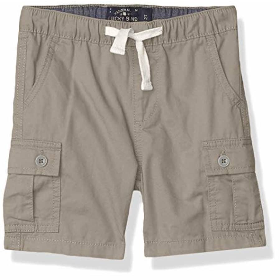 Lucky Brand Boys' Pull on Shorts, Steeple Gray Cargo, 3T for $16