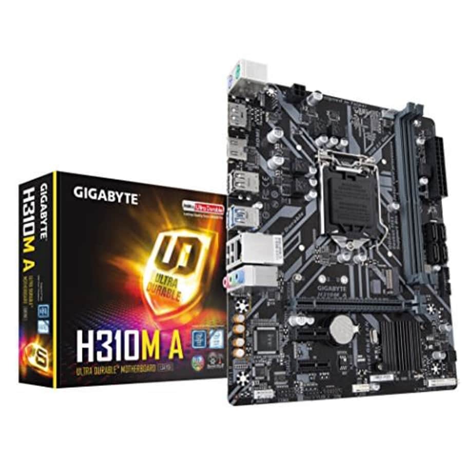 GIGABYTE H310M A (LGA1151/ Intel/ H310/ Micro ATX/ DDR4/ HDMI 1.4/ M.2/ Motherboard) for $84