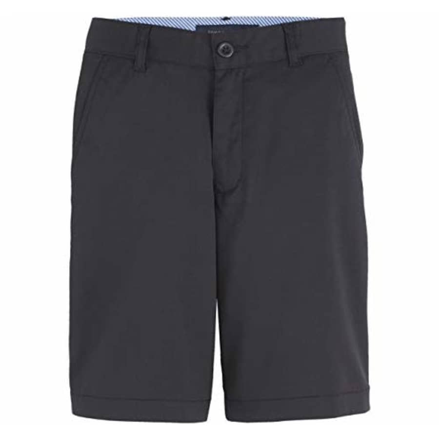 Tommy Hilfiger Boys Performance Golf Shorts, Breathable, Kids School Uniform Clothes, Black, 10 for $38
