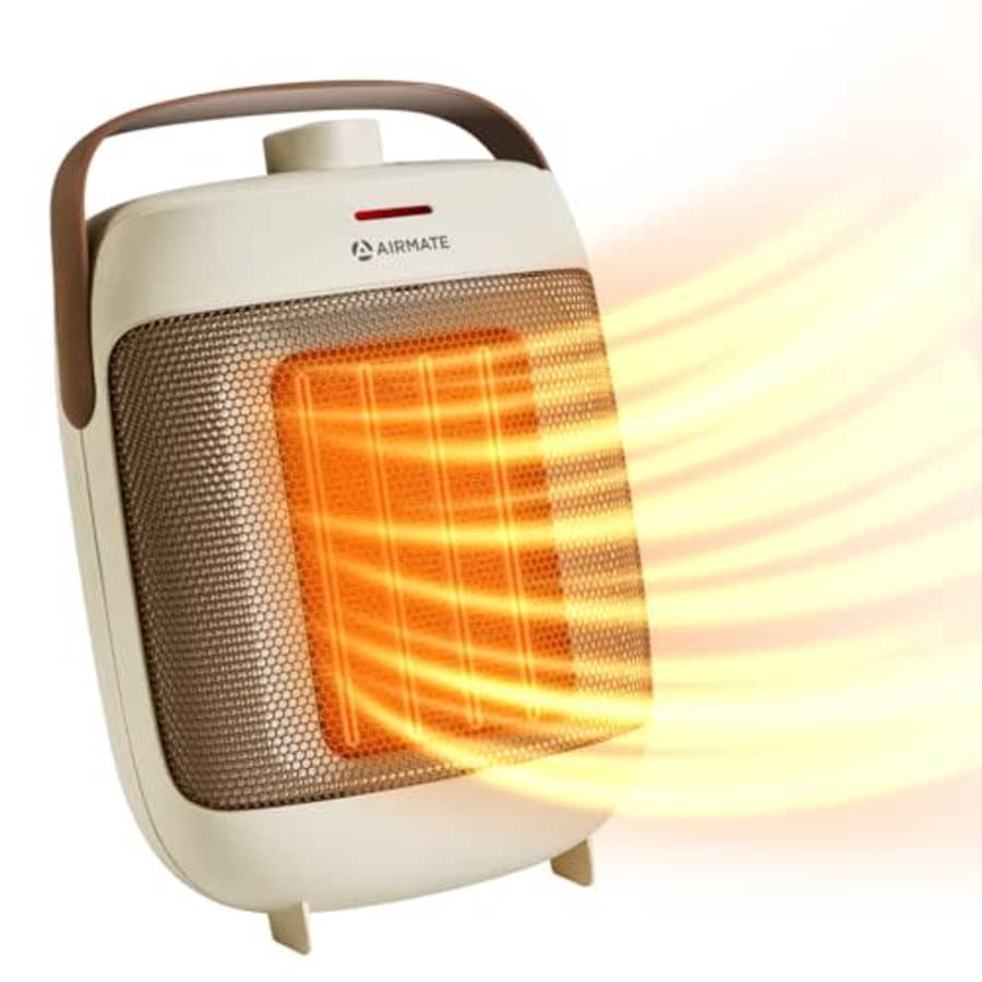 Airmate Space Heater,Portable Desk Electric Heaters with 2S Fast Heating,1500W PTC Ceramic Small for $20 Airmate Space Heater,Portable Desk Electric Heaters with 2S Fast Heating,1500W PTC Ceramic Small for $20