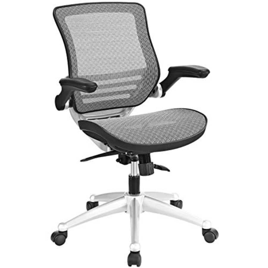Modway Edge All Mesh Office Chair In Gray With Flip-Up Arms - Perfect For Computer Desks for $246 Modway Edge All Mesh Office Chair In Gray With Flip-Up Arms - Perfect For Computer Desks for $246