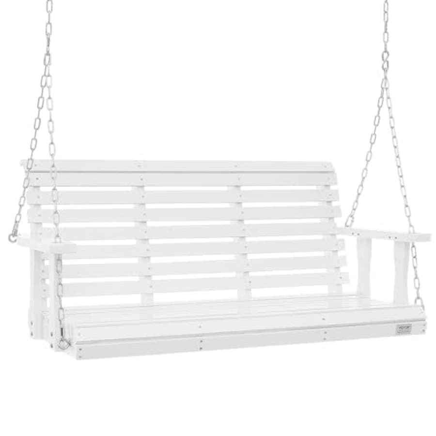 VEVOR Wood Porch Swing 4.5FT, Patio Bench Swing for Courtyard & Garden, Upgraded 880 lbs Strong for $130 VEVOR Wood Porch Swing 4.5FT, Patio Bench Swing for Courtyard & Garden, Upgraded 880 lbs Strong for $130
