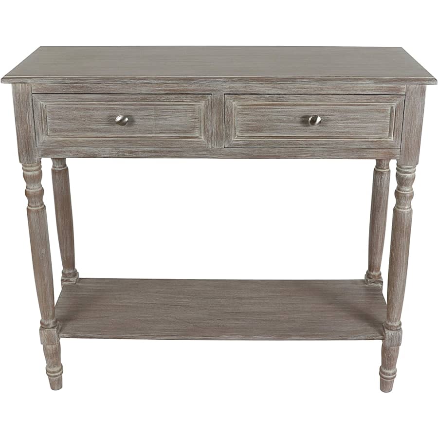 Decor Therapy Simplify 2-Drawer Console Table for $150 Decor Therapy Simplify 2-Drawer Console Table for $150