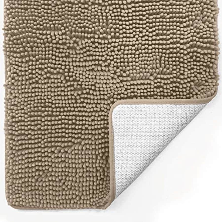 Gorilla Grip Original Luxury Chenille Bathroom Rug Mat, 17x24, Extra Soft and Absorbent Shaggy for $15