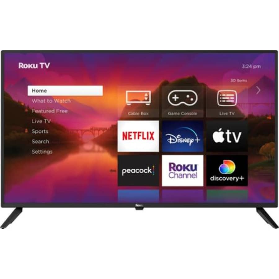 Roku Class Select Series 24R2A5R 24" 720p LED HD Smart TV for $100 Roku Class Select Series 24R2A5R 24" 720p LED HD Smart TV for $100