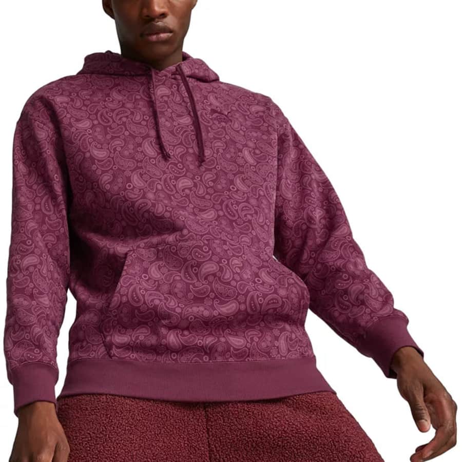 PUMA Men's Paisley Luxe Jacquard Pullover Hoodie for $14 PUMA Men's Paisley Luxe Jacquard Pullover Hoodie for $14