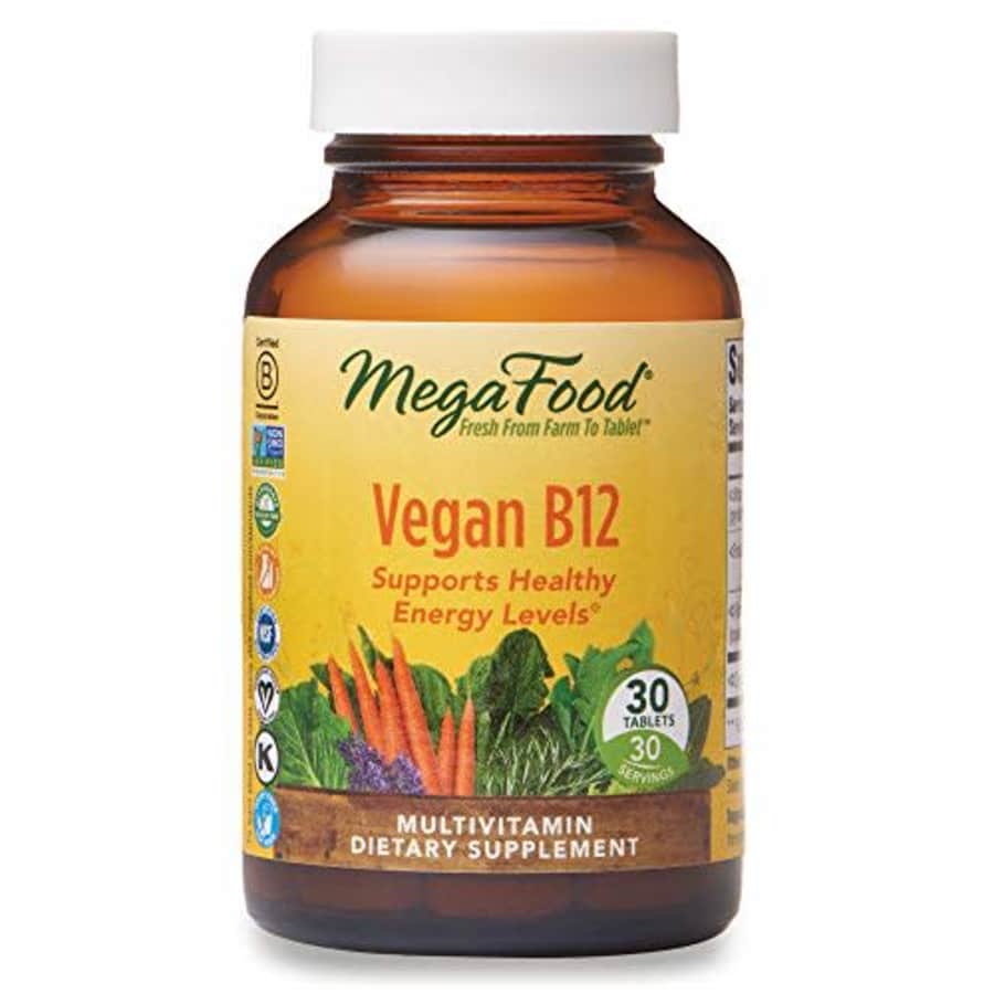 MegaFood, Vegan B12, Helps Support Healthy Energy Levels, Daily Multivitamin Dietary Supplement, for $15