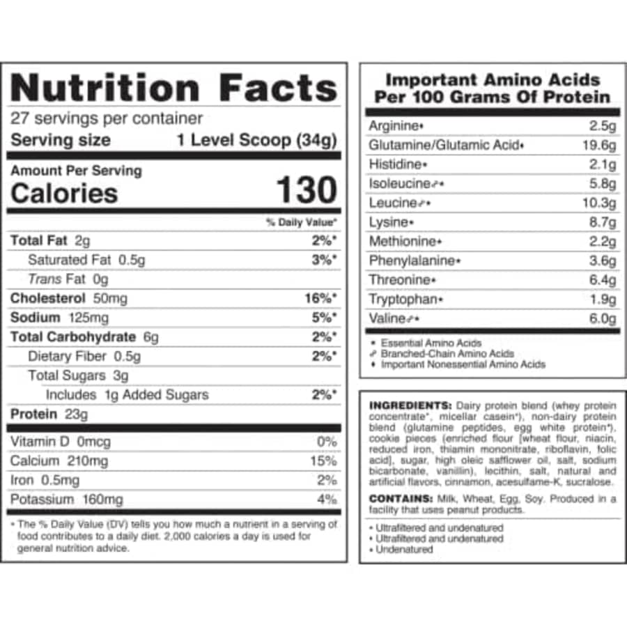 Syntrax Nutrition Matrix Protein Powder, Sustained-Release Protein Blend, Real Cookie Pieces, for $26