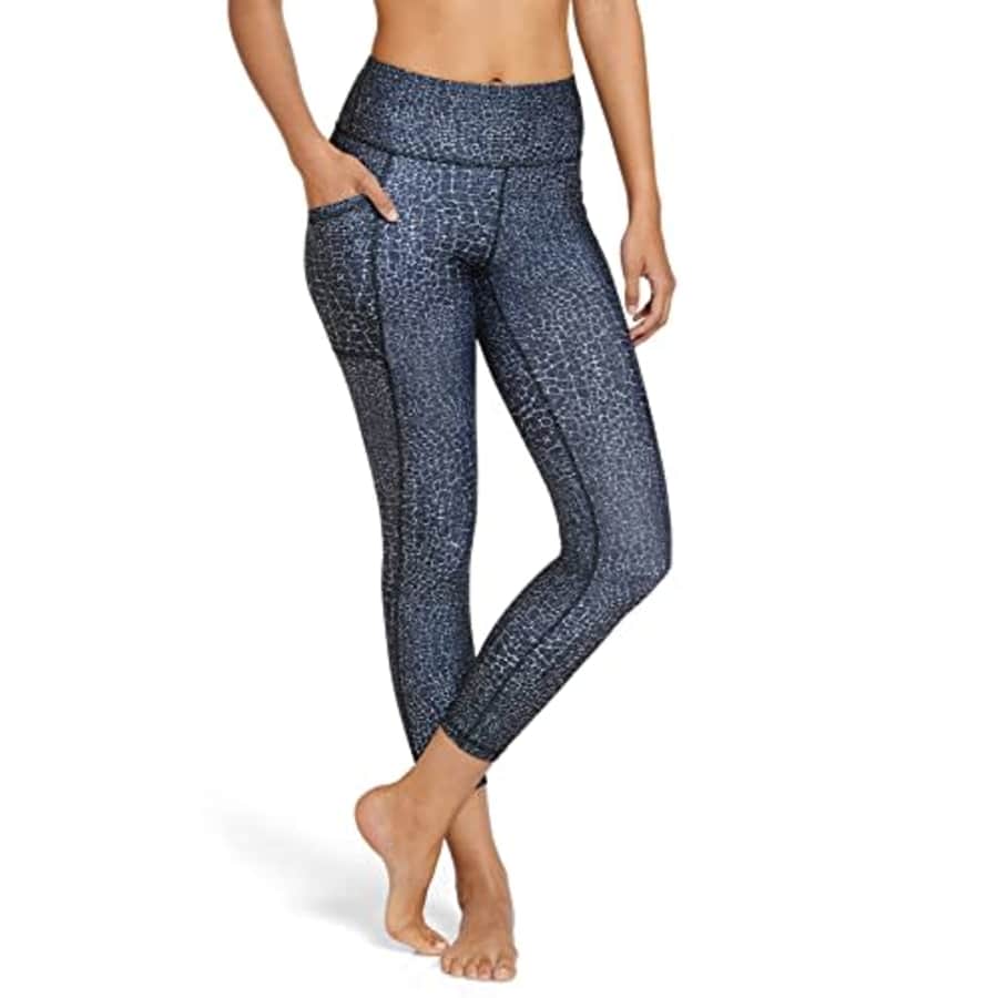 Jockey Women's Activewear Performance 7/8 Legging, Black Print, xs for $10 Jockey Women's Activewear Performance 7/8 Legging, Black Print, xs for $10