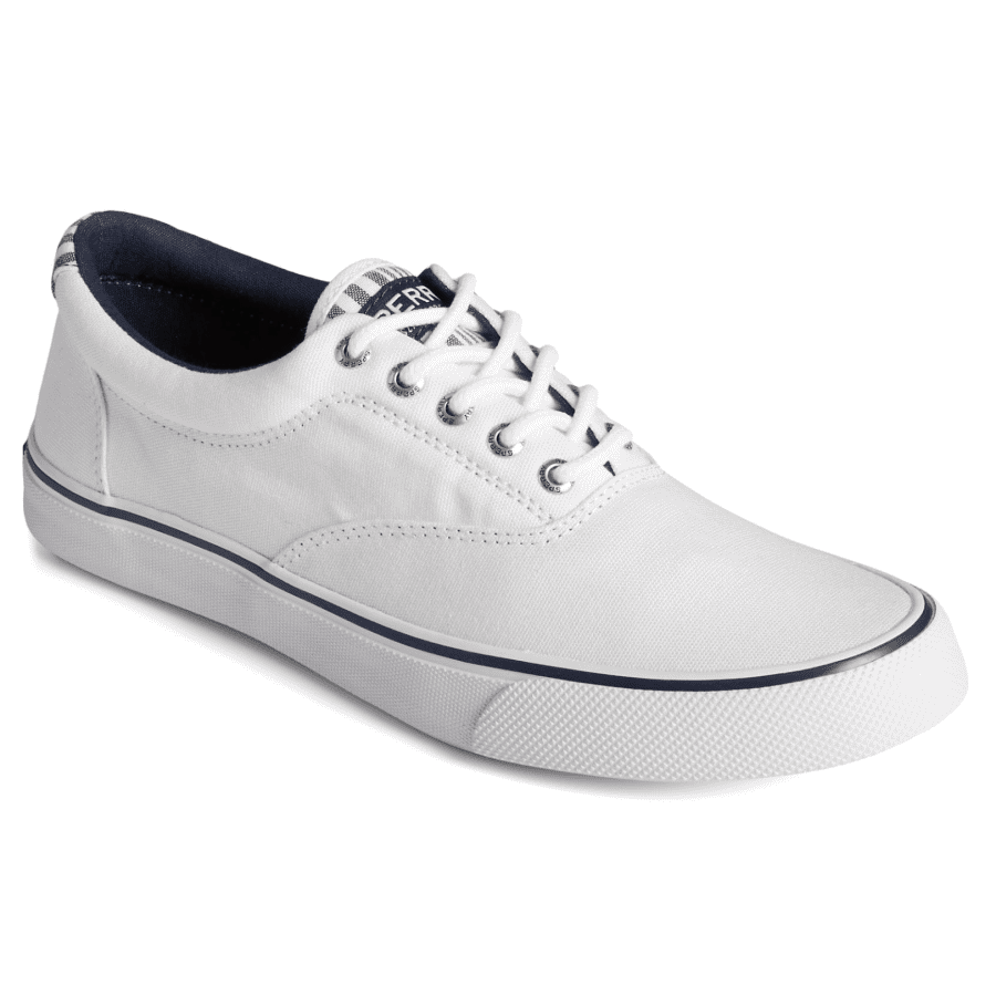 Sperry Men's Striper II CVO Washed Stripe Sneaker for $30 Sperry Men's Striper II CVO Washed Stripe Sneaker for $30