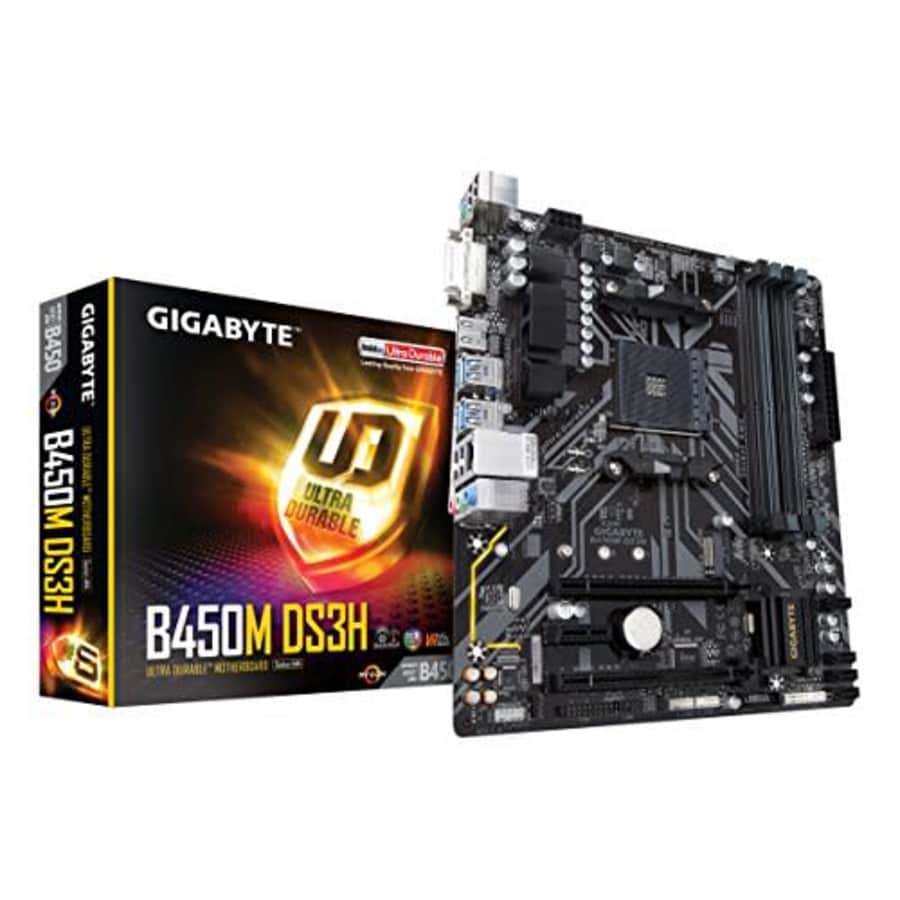 Gigabyte B450M DS3H (AMD Ryzen AM4/Micro ATX/M.2/HMDI/DVI/USB 3.1/DDR4/Motherboard) for $143 Gigabyte B450M DS3H (AMD Ryzen AM4/Micro ATX/M.2/HMDI/DVI/USB 3.1/DDR4/Motherboard) for $143