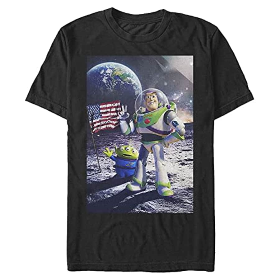 Disney Men's Pixar Toy Story Cosmic Explorer T-Shirt, Black, 3X-Large for $18 Disney Men's Pixar Toy Story Cosmic Explorer T-Shirt, Black, 3X-Large for $18