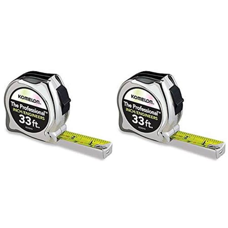 Komelon 433IEHV High-Visibility Professional Tape Measure Both Inch and Engineer Scale Printed for $75