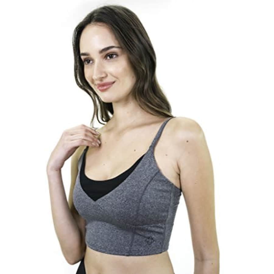 Satva Sports Bras- Activewear Adjustable Straps Comfortable Workout Yoga Tops Ananda Bra, Small, for $8