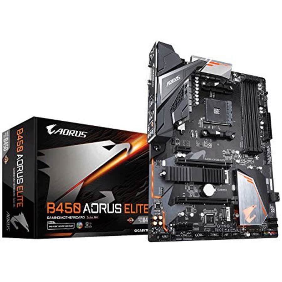 Gigabyte B450 Aorus Elite Motherboard AMD B450 - Ryzen, M.2, ATX, RGB for $118 Gigabyte B450 Aorus Elite Motherboard AMD B450 - Ryzen, M.2, ATX, RGB for $118