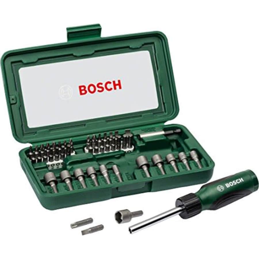 Bosch 2607019504 Screwdriver set (46 Piece), Assorted color for $40