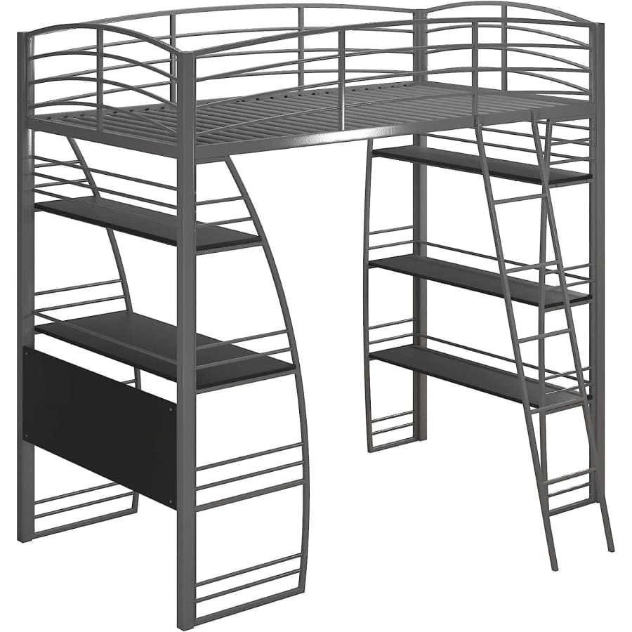 DHP Studio Loft Bunk Bed Over Desk and Bookcase for $307 DHP Studio Loft Bunk Bed Over Desk and Bookcase for $307