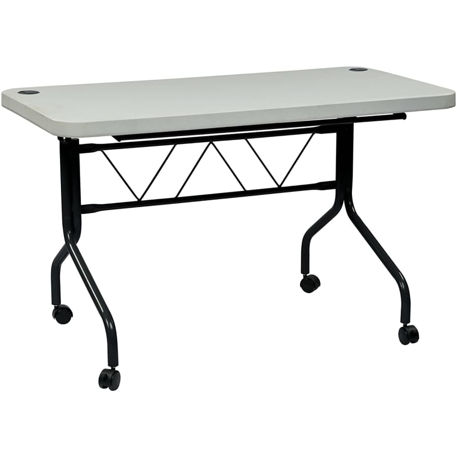 Office Star 4-Foot Resin Multi-Purpose Flip Table w/ Locking Casters for $160 Office Star 4-Foot Resin Multi-Purpose Flip Table w/ Locking Casters for $160