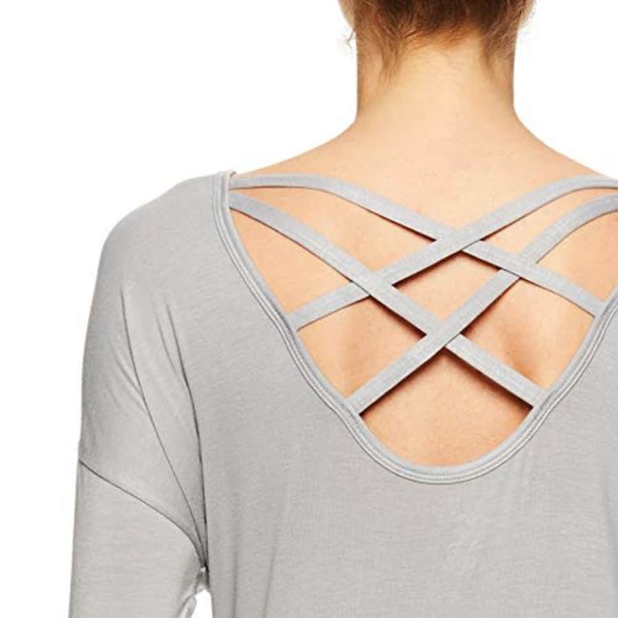 Gaiam Women's Long Sleeve Yoga & Workout T Shirt - Activewear Top w/Open Back Detail - Emma Dapple for $27 Gaiam Women's Long Sleeve Yoga & Workout T Shirt - Activewear Top w/Open Back Detail - Emma Dapple for $27