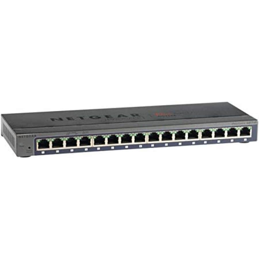 NETGEAR 16-Port Gigabit Ethernet Smart Managed Plus Switch (GS116E) - Desktop, and ProSAFE Limited for $125
