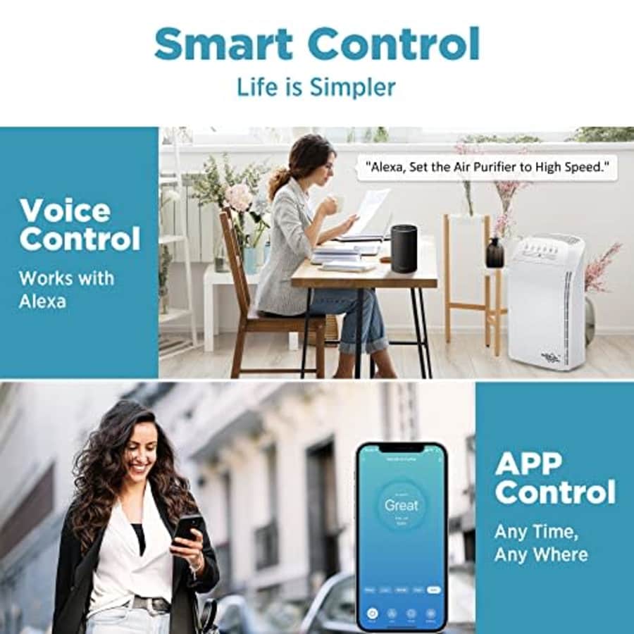 Membrane Solutions MSA3S Smart Air Purifier for Home Large Room and Bedroom with H13 HEPA Filter, Air Cleaner Remove for $180 Membrane Solutions MSA3S Smart Air Purifier for Home Large Room and Bedroom with H13 HEPA Filter, Air Cleaner Remove for $180