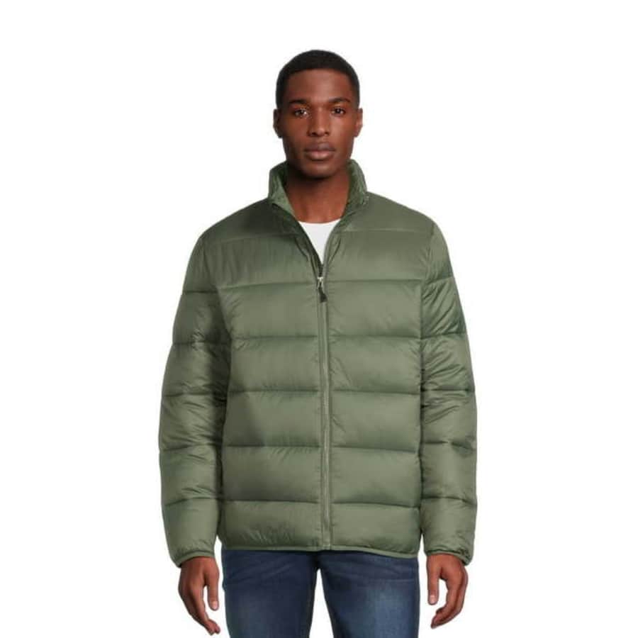 Swiss Tech Men's Packable Puffer Jacket for $9
