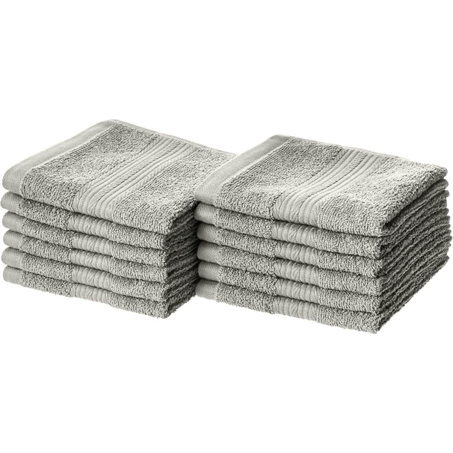 Amazon Basics Fade-Resistant Washcloth 12-Pack for $12 Amazon Basics Fade-Resistant Washcloth 12-Pack for $12