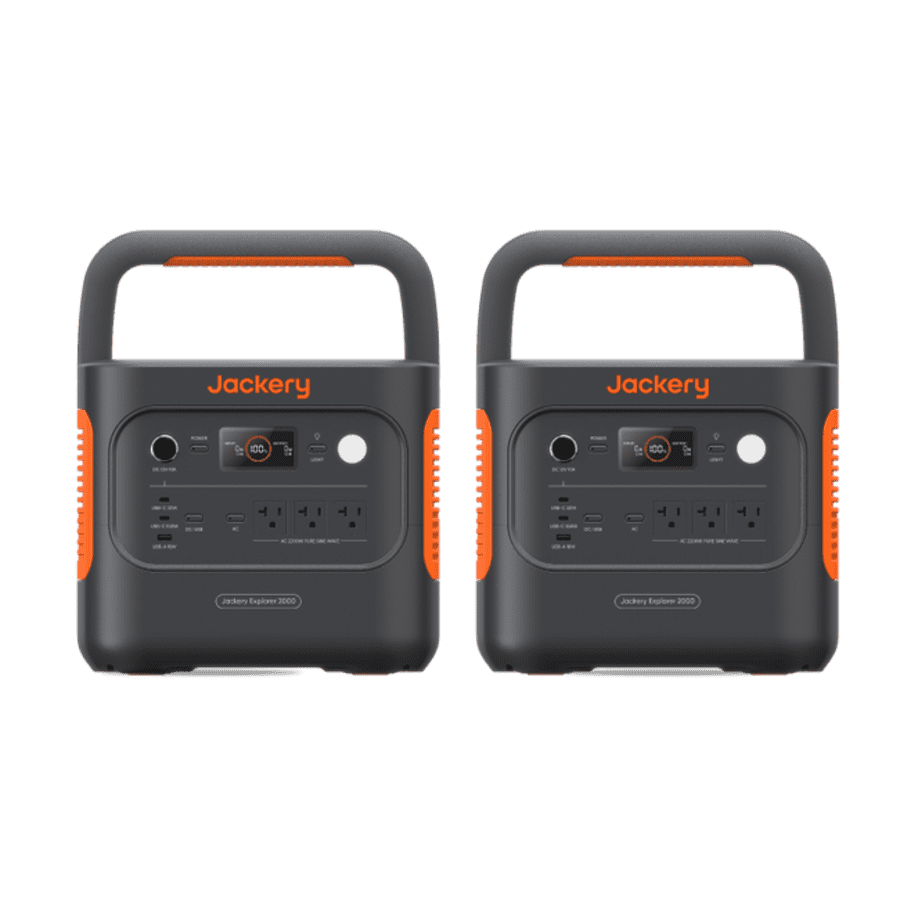 Jackery Explorer 2000 v2 2,200W Portable Power Station 2-Pack for $1,709 Jackery Explorer 2000 v2 2,200W Portable Power Station 2-Pack for $1,709