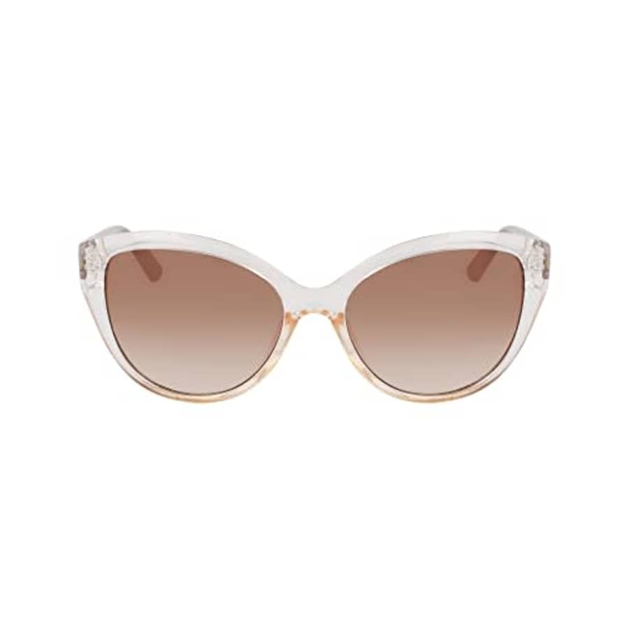 Nautica Women's N2241S Cat Eye Sunglasses, Crystal Beige, One Size for $42