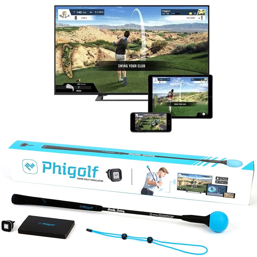Phigolf Mobile and Home Smart Golf Game Simulator w/ Swing Stick for $249 Phigolf Mobile and Home Smart Golf Game Simulator w/ Swing Stick for $249