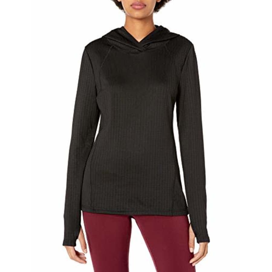 Jockey Women's Activewear Insulator Long Sleeve Hoodie, Black, L for $18 Jockey Women's Activewear Insulator Long Sleeve Hoodie, Black, L for $18