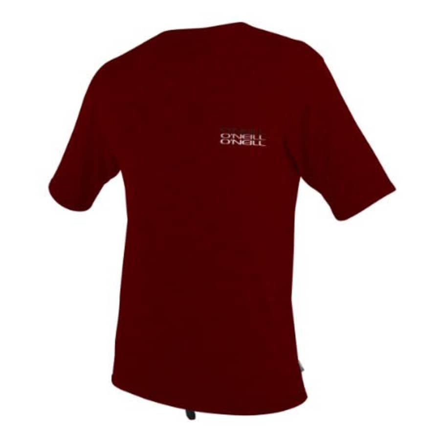 O'NEILL Basic Skins Rash Tee, Burgundy - XX-Large for $25