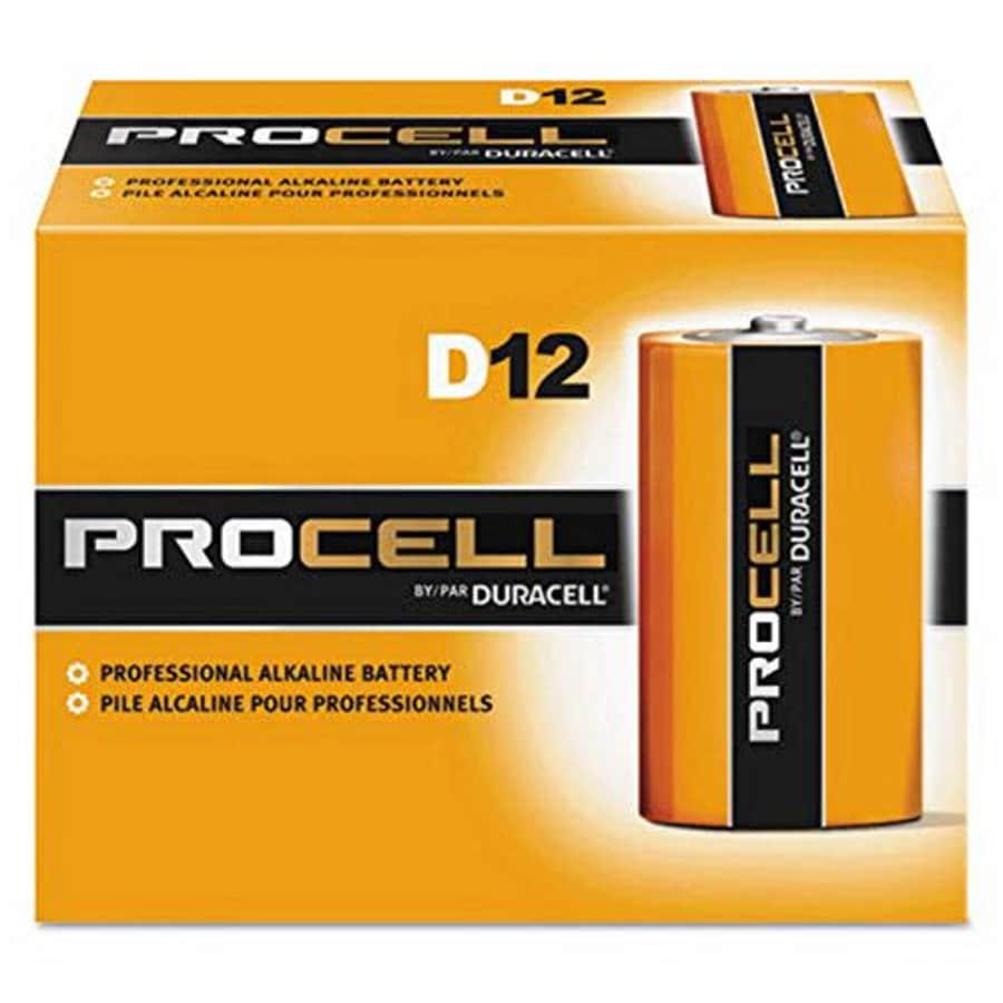Duracell Procell 1.5V Industrial Grade Alkaline Batteries, D, PC1300-12/Box for $20