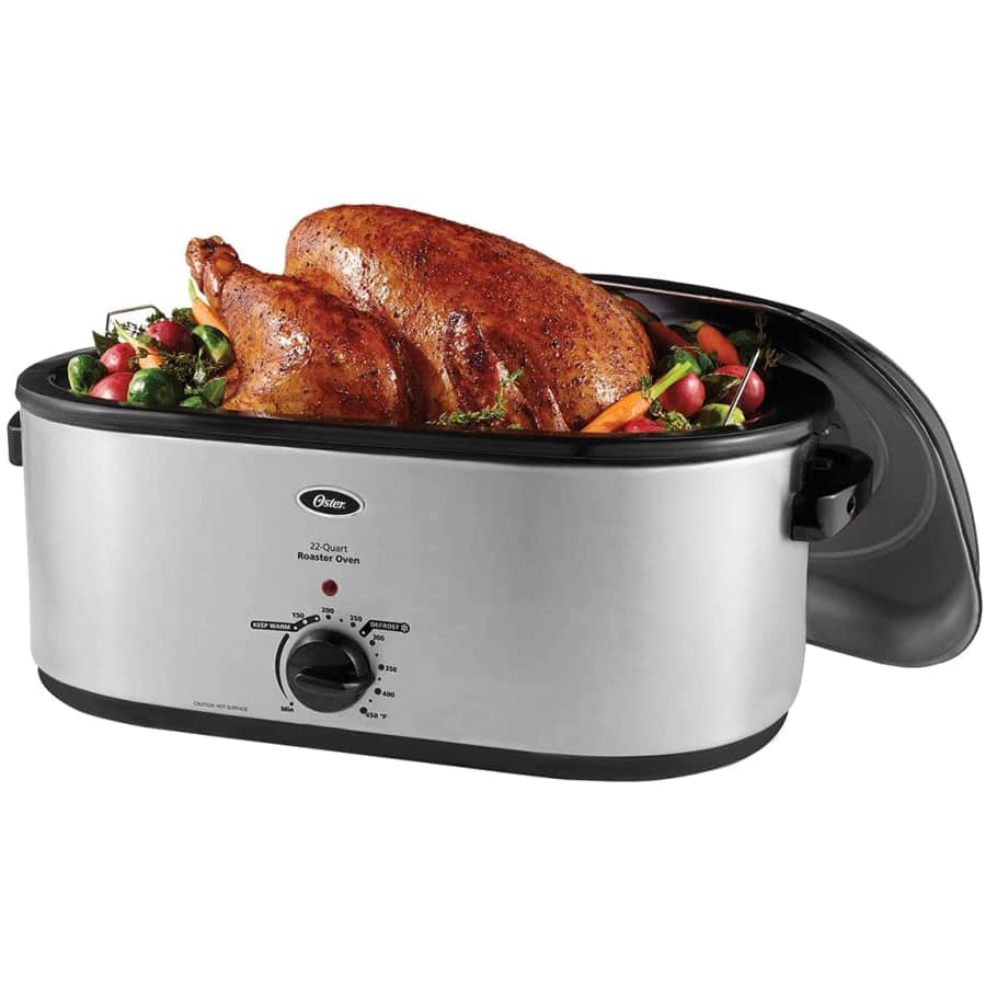 Oster 22-Quart Stainless Steel Roaster Oven w/ Self-Basting Lid for $66 Oster 22-Quart Stainless Steel Roaster Oven w/ Self-Basting Lid for $66