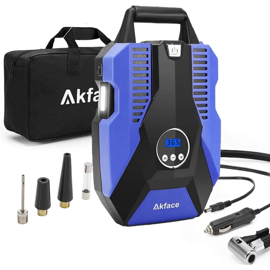 Akface Portable Air Compressor Tire Inflator for $21 Akface Portable Air Compressor Tire Inflator for $21