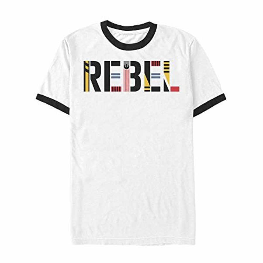 Star Wars Men's Dawn Patrol T-Shirt White/ Black, Small for $22