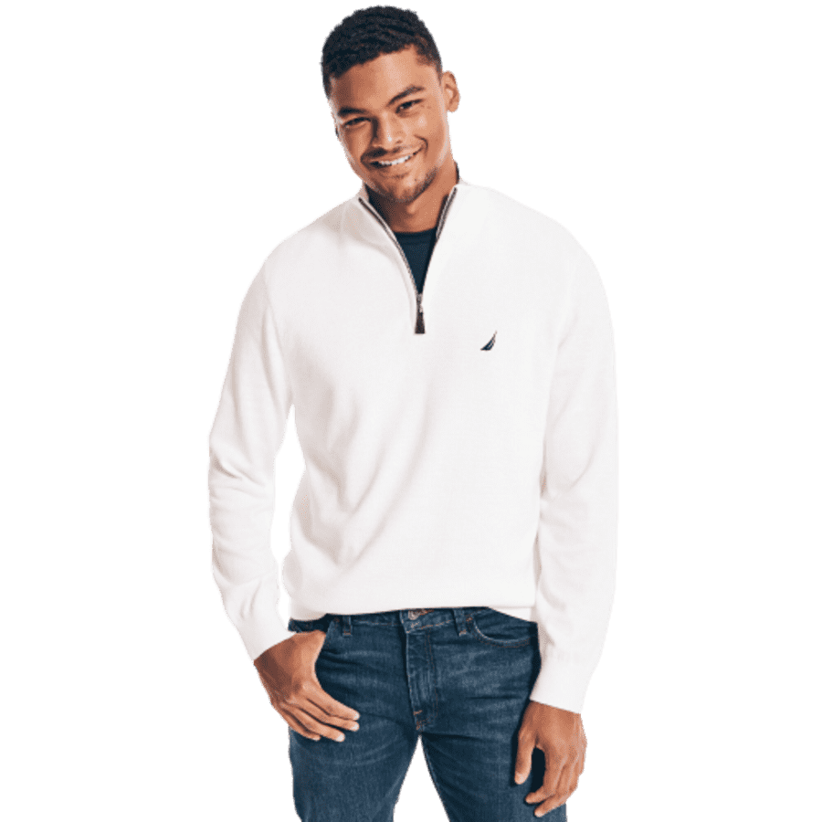 Nautica Men's Navtech Quarter-Zip Sweater for $18