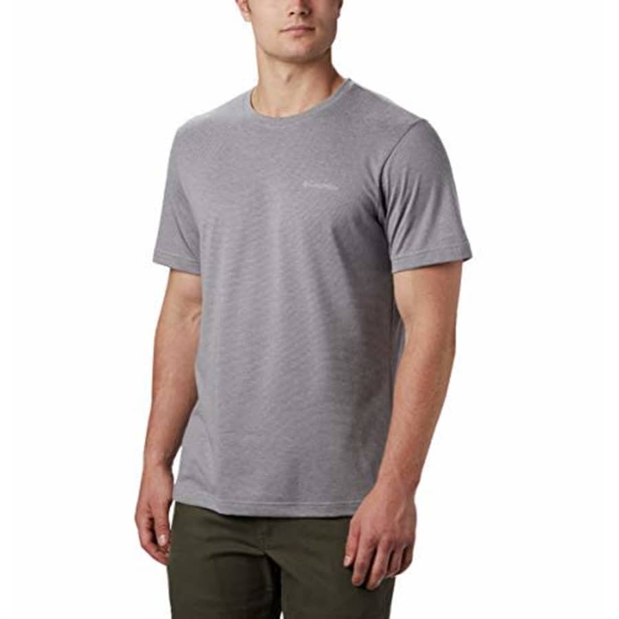 Columbia Men's Big Thistletown Ridge Crew Shirt, Grey/City Grey, 4X Tall for $36