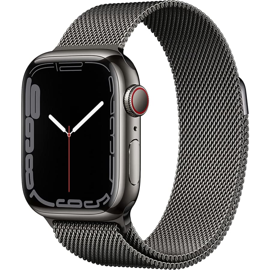 Apple Watch Series 7 GPS + Cellular 41mm Smart Watch w/ Graphite Case and Loop for $431