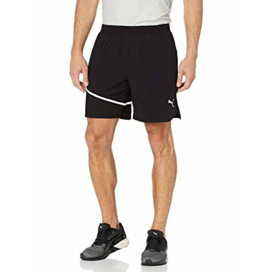 PUMA Men's 7" Woven Running Shorts, Black, XL for $31 PUMA Men's 7" Woven Running Shorts, Black, XL for $31