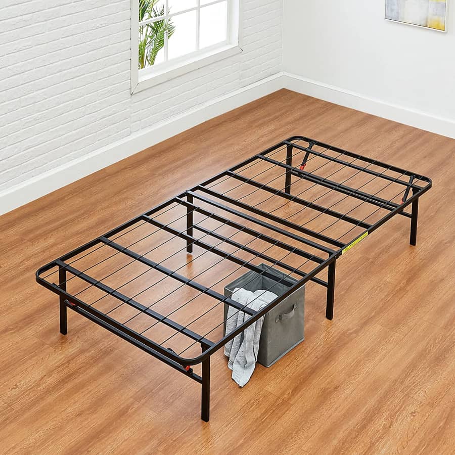 Amazon Basics Foldable 14" Twin Metal Platform Bed Frame for $70