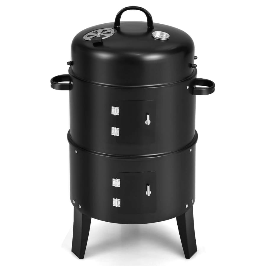 Costway 3-in-1 Portable Charcoal Smoker BBQ Grill for $80
